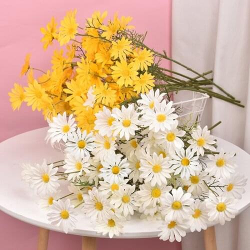 Valentines day living room decoration silk chrysanthemum simulation Daisy artificial flower decoration home garden office