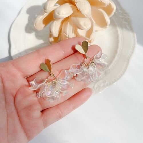 Fashion Women Shell Petals Shiny Elegant Sweet Girl Party