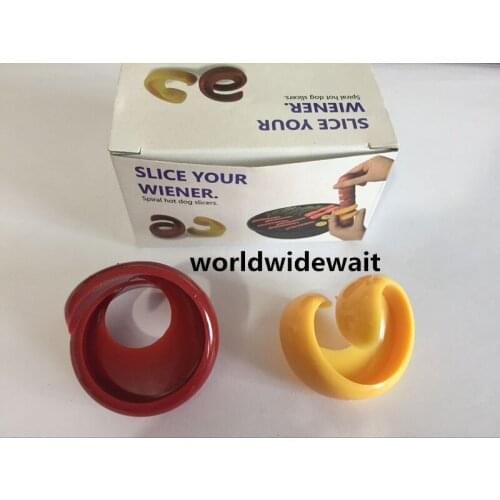 New 2pcs Spiral hot dog slicers Slice Your Wiener Cutting Auxiliary Device ZMM