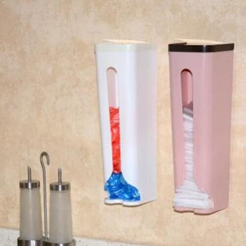 New Kitchen Organizer Portable Home Storage Racks Plastic Storage Box Wall Hanging Bathroom Garbage Bags Holders Racks