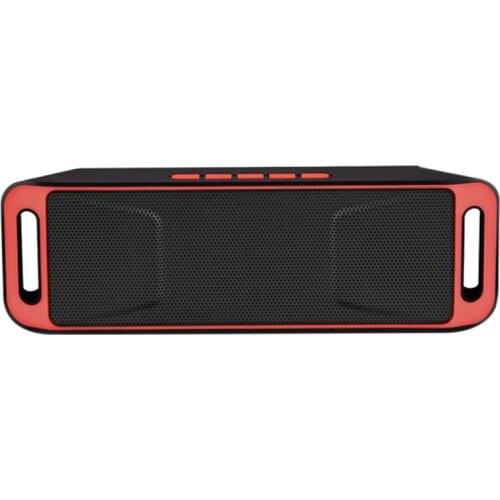 Portable Wireless Bluetooth Speaker TF USB FM Radio Built-in Microphone Dual Speaker Subwoofer