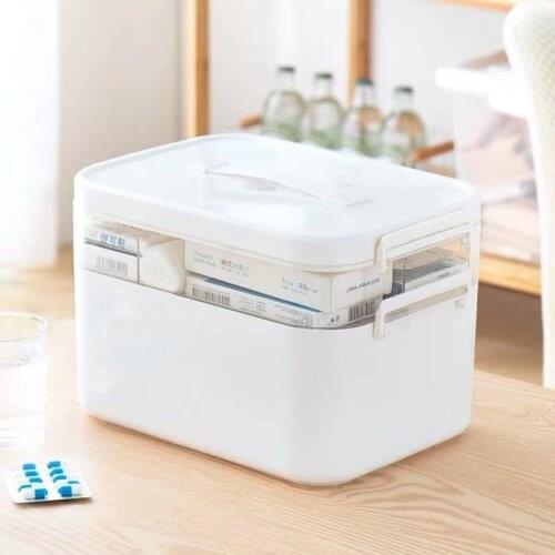 Portable Large Capacity Container Multifunction Storage Box Convenient Organize for Medicine Hardware Parts Sundries Accessories