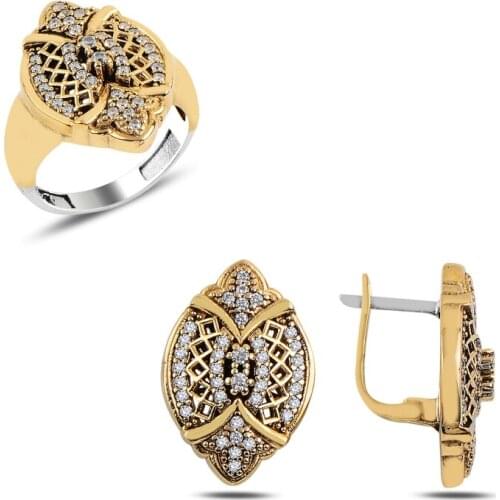 Silver 925 Sterling Zircon Cubic Zirconia Authentic Set