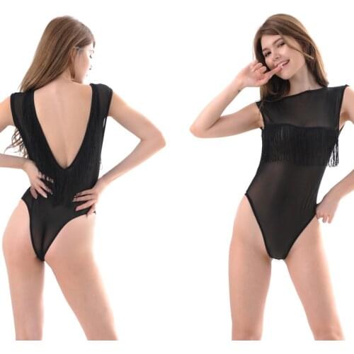 Spring Summer Autumn Triangular Underwear After The Top Jumpsuit Tight Sleeveless Sexy Plus Size Costumes Body Suits Q526
