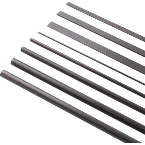 Mayatech 1/2/3/4mm Carbon Fiber Rod 0.5*3/0.6*5/1*4mm Carbon Fiber Chip 4*3mm Carbon Fiber Tube Length1000mm/500mm