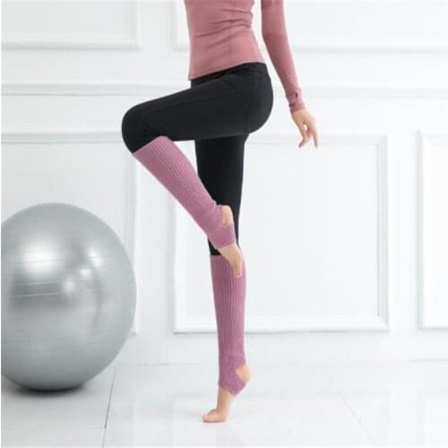 Knitted Leg Warmers For Women Yo-ga Socks Boot Cuffs Winter Bodybuilding Socks Polaina Para As Mulheres Gaiters Warme Voetsokken