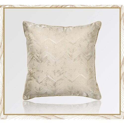 High quality Ripple stitching light luxury cushion lumbar pillow hotel model room pillow leisure sofa hug pillowcase