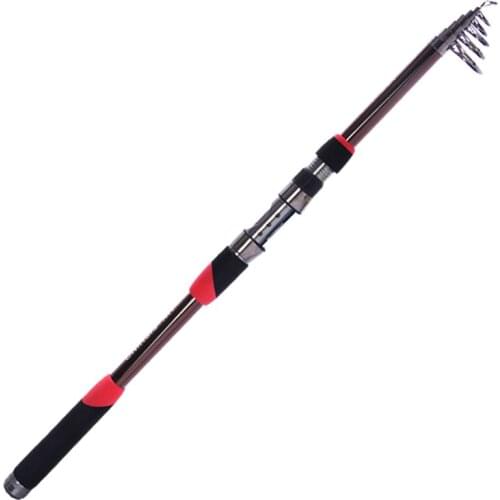 High quality 99% carbon fiber telescopic fishing rod portable rotating carbon rod and casting reel combination bait kit sale