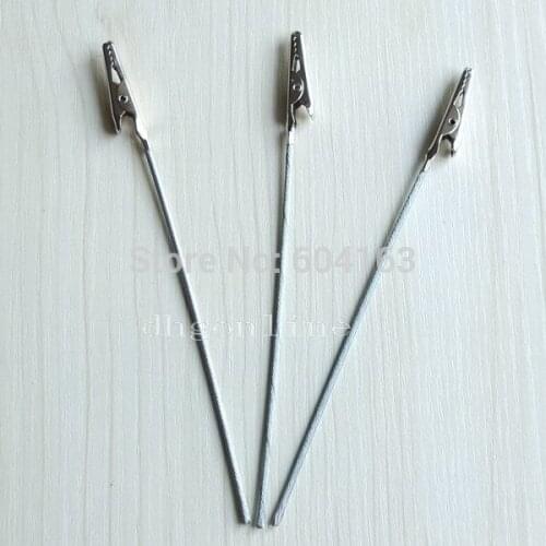50 PCS 80mm 95mm 150mm Alligator Clamp wires card photo clip holders ID Memoo Nickle
