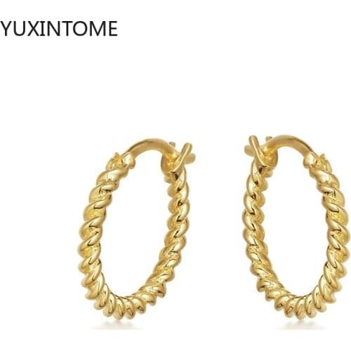 925 Sterling Silver Ear Needle Tiny Twisted Hoop Earrings Minimalist Dainty Chic Huggie Earrings Hoop Gifts Earrings for Women