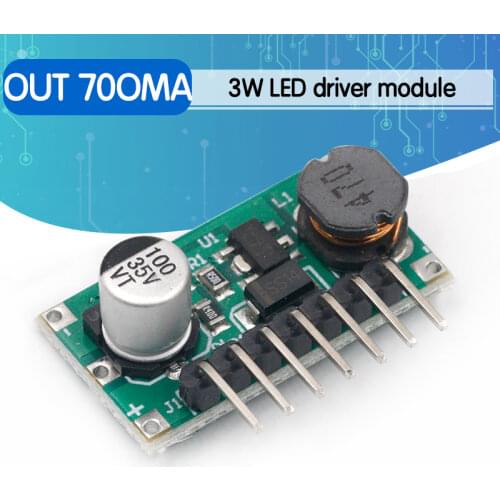 10pcs 3W DC IN 7-30V OUT 700mA LED lamp Driver Support PMW DimmerDC-DC 7.0-30V to 1.2-28V Step Down Buck Converter Module