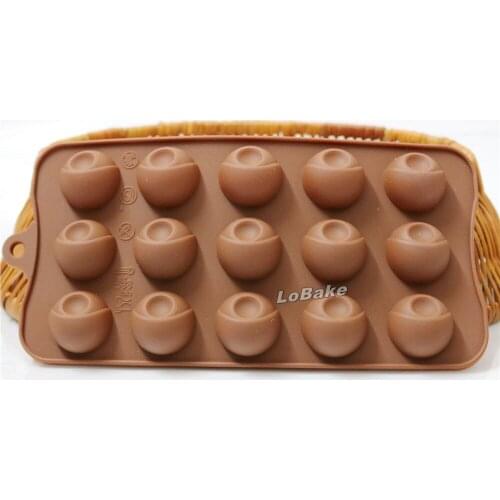 15 cavities 21*10.5cm nut fruit shape chocolate mold