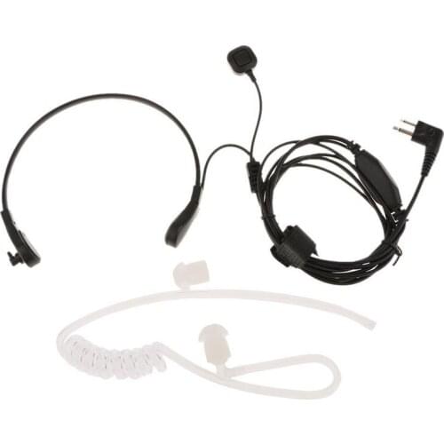 2 Pin Air Tube Earpiece Throat Control Finger PTT Mic Headset for Motorola GP88 GP300 GP2000 CP040 CP88 CP100 Radio Accessories