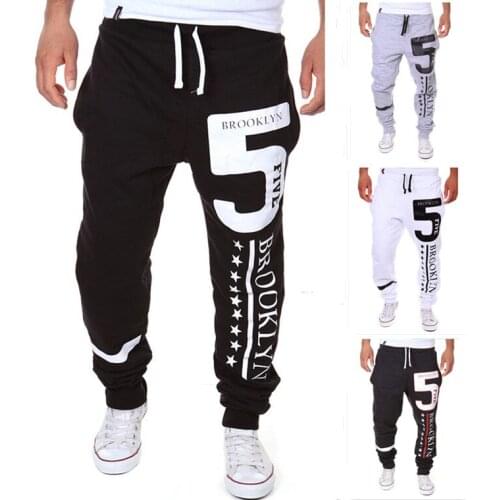 2018 Hot explosions sports pants digital 5 print design casual sweatpants