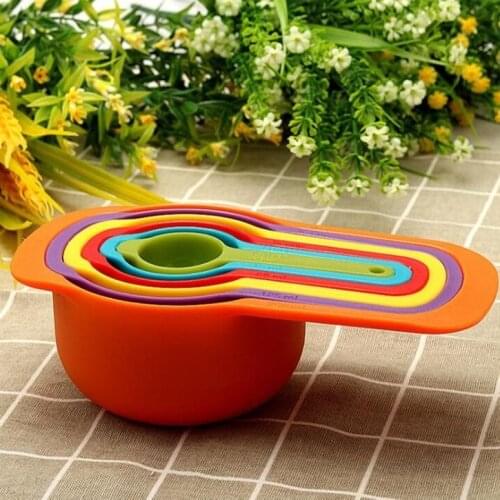 6pcs Kitchen Measuring Spoons Teaspoon Coffee Sugar Scoop Cake Baking Flour Measuring Cups