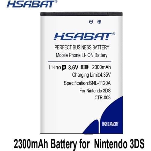HSABAT CTR-003 CTR 003 2300mAh Rechargeable Battery Pack Replacement for Nintendo 3DS 2DS Console Inner Batteries