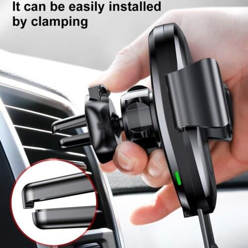 Baseus Qi Car Wireless Charger for iPhone X Xs XR 8 7 10W Fast Charger Car Mount Holder for Samsung S9 S8 Car Phone Charger