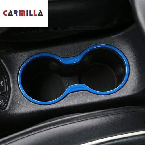 Car Interior Water Cup Holder Drink Center Console Surround Cover Trim for Jeep Compass 2th 2017 - 2020 Accessories