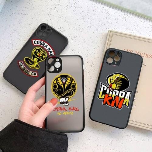 Cobra kai snake Phone Case For iPhone 12 11 Mini Pro XR XS Max 7 8 Plus X Matte transparent cover