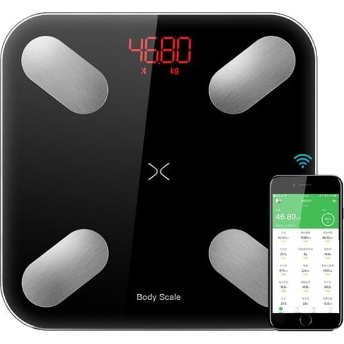 10 Body Data Smart Bathroom Weight Mi Scales Fat Percentage Bascula Digital Peso Corporal Led Display Electronic Floor Scales