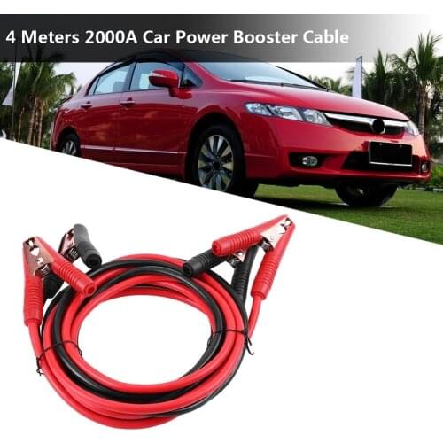 3.0L Cars Trucks Power Booster Cable 4 Meters Full Copper 2000A Car Emergency Battery Jumper Wires Car Accessories