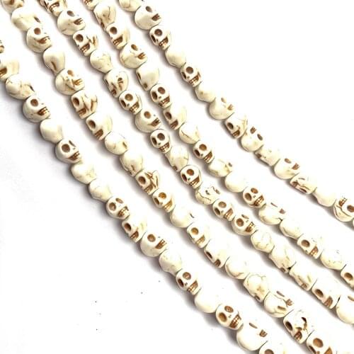 Stone Beads Turquoises Skeleton shape Loose isolation Beads Semi-Finished For jewelry making DIY necklace bracelet accessories