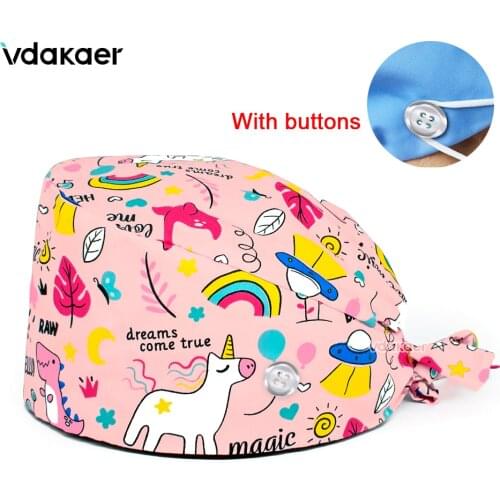 Clinical nurse hat beauty salon pharmacy nursing caps laboratory pet shop doctor hat surgicals cap womens operating room hat