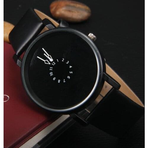 Hot Casual Minimalist Couple Watch Personality Dial Fashion Belt Quartz Watch Male Watch Girl Student Watch Bulk Items Wholesale