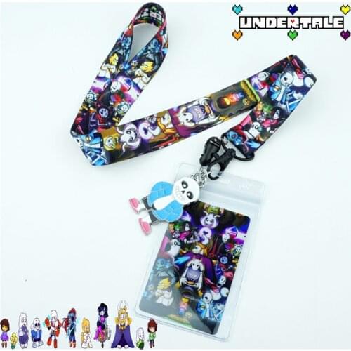 Cute Sans Firsk Neck Strap Lanyard Mobile Phone Strap ID Badge Holder Rope Key Chains Cosplay Accessories New
