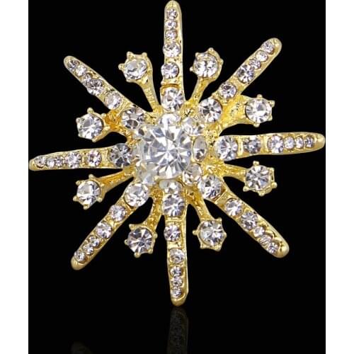 Creativity Snowflake Brooch Jewelry For Women/men Fashion Jewelry Brooch Pins Metal Scarf Wedding Gift Diy Jewellery Accessories