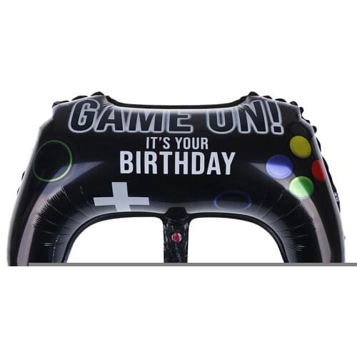 New 64*40cm Gamepad Mylar Foil Balloon Gamepad Joystick Balloon Birthday Party Decor Kids Toys