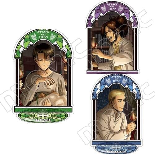 Attack on Titan Hanji Zoe Rival Ackerman Erwin Smith Acrylic Stand Figure Display Model Plate Decor Anime Collection Toy Gifts