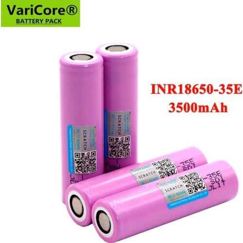 VariCore Original INR18650-35E 3.7V 3500mAh Max 13A Discharge Power Battery For Mobile power,Flashlight batteries