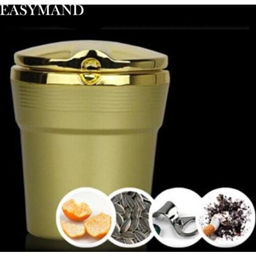 Car-Styling Car Cigarette Ashtray with LED Lamp For SEAT Ibiza Leon Toledo Arosa Alhambra Exeo FR Supercopa Mii Altea Cordoba