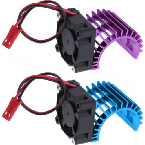 30X30mm Aluminum 380 Motor Heat Sink & Cooling Fan 3-6V JST Connector HeatSink Fit 390 Motors For HSP 28006 RC 1/16 Electric Car