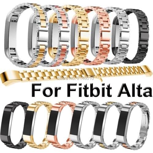 14MM Replacement Luxury Stainless Steel Watch Band Wrist strap For Fitbit Alta track