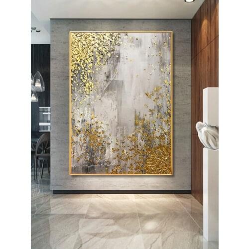 Hand painted canvas paintings for living room wall Modern Abstract Modern Wall Paintings Decoration paintings Blue Vertical Art