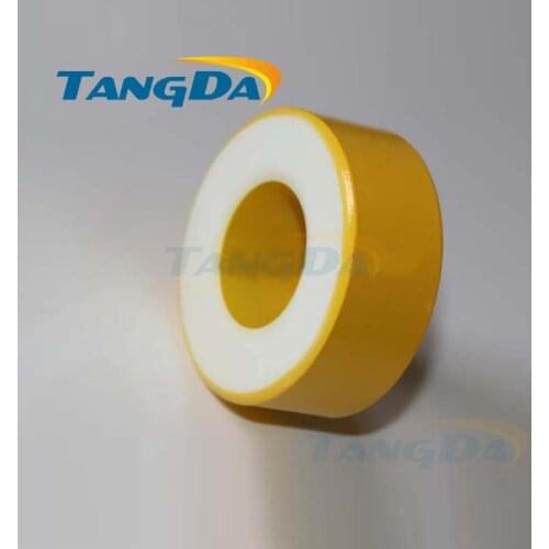 Tangda Iron powder cores T201-26 OD*ID*HT 51*23.5*22.7 mm 224nH/N2 75ue Iron dust core Ferrite Toroid Core toroidal yellow white
