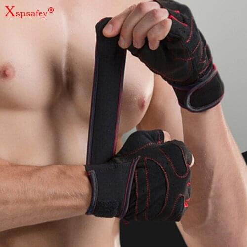 Sports Gloves Half Finger Gloves Wrist Bracers Lifting Weight Boxing Muay Thai Support for Gym Workout Cross Training Fitness