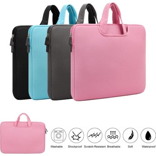 Laptop Bag Computer Sleeve Case Handbags Dual Zipper Shockproof Notebook Cover For Laptop MacBook Air Pro 11/13/14/15/15.6 inch