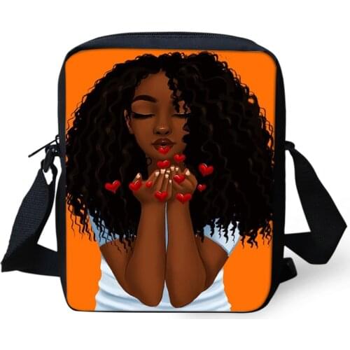 HaoYun Fashion Women Messenger Bags African Girls Prints Pattern Crossbody Bags Kids Purse Small Coin Bags Cute Mini Flaps