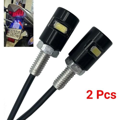 12V 5630 SMD LED Car Motorcycle License Number Plate Lights Lamp Auto Tail Front Screw Bolt Bulbs Lamps Light Source