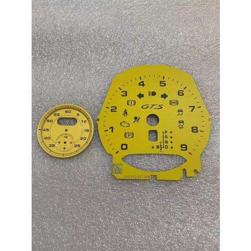 Tachometer Gauge Face for Porsche 911 Carrera 991/Cayenne 958/Panamera 970 GTS Instrument Cluster Overlay 9000RPM