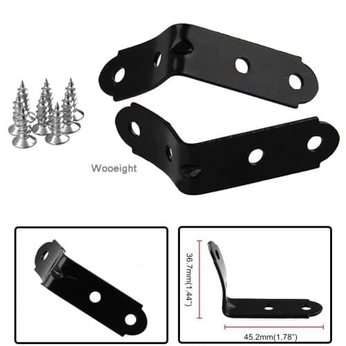 Wooeight 1Set Stainless steel Glove Box Lid Hinge Snapped Repair Kit "Z" Brackets Replacement Fit For Audi A4 S4 RS4 B6 B7 8E
