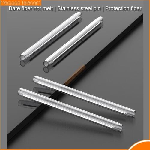 1000pcs lot 60mm 45mm 40mm Bare Fiber Drop Cable Fiber Fusion Protection Splice Sleeves Heat Shrinkable tube