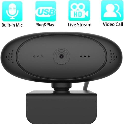 1080P 60FPS Autofocus USB 2.0 Webcam with Microphone for Live Video Conference