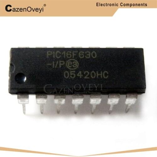 20pcs/lot PIC16F630-I/P PIC16F630 16F630 DIP-14 new original In Stock