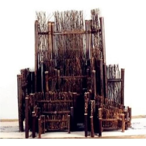 2016 Rural small restoring ancient ways Bamboo fence woven by hand decorate scene background