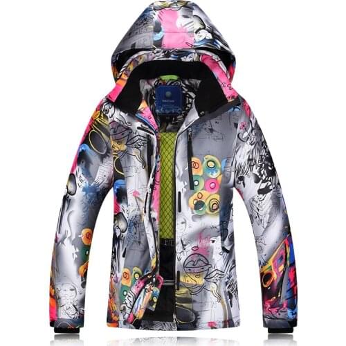 2019 Winter Camping Hiking Skiing Women Ski Jacket Breathable Sportswear Hooded Female Waterproof Outerwear Snowboard Jacket