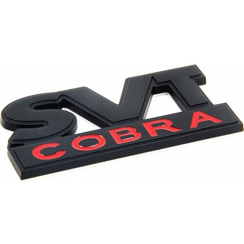 3D SVT COBRA Symbol Car Truck Aluminum Alloy Emblem Sticker for Ford Mustang Shelby Raptor